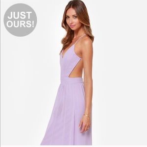 Lulu’s Open Back Purple Maxi Dress